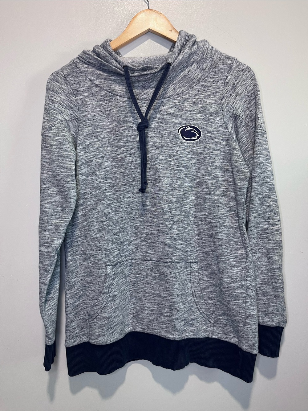 Antigua Penn State Heather Gray Pullover Hoodie
